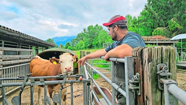 Alleine mit seinen T Alleine mit seinen Tieren: Andreas Dähler vermisst im Alltag den Kontakt mit Menschen und hätte gerne eine eigene Familie.