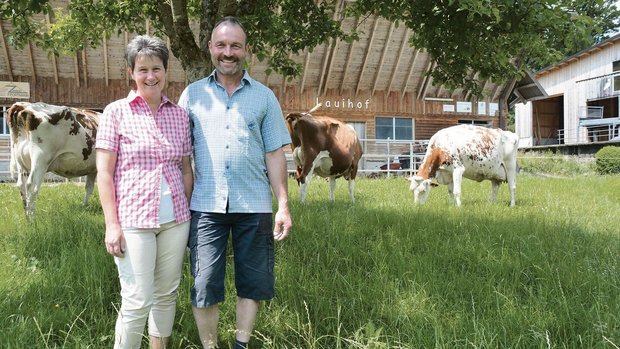 Weidebetrieb: Rita u Weidebetrieb: Rita und Beat Wigger vom Lauihof in Marbach sind Gastgeberbetrieb der diesjährigen Hofgespräche.