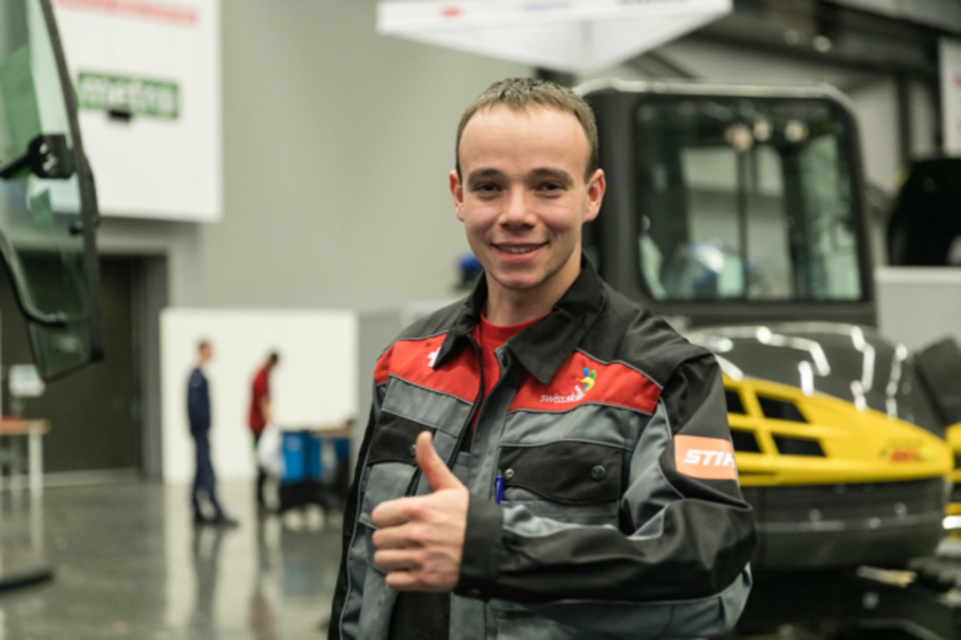 Daumen hoch: Maurice Hänni hat nach seinem Erfolg Grund zum Strahlen. (Bild zVg)