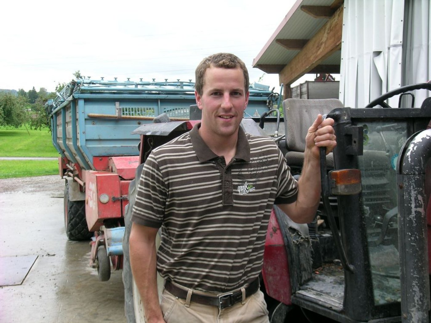 Christian Kern kümmert sich auf dem elterlichen Betrieb in Bissegg TG hauptsächlich um die Schweinezucht. (Bild: Isabelle Schwander)