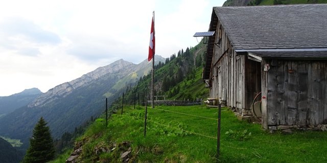 Auf der Alp Fläschen kamen die Schafe ums Leben. (Bild Hikr)