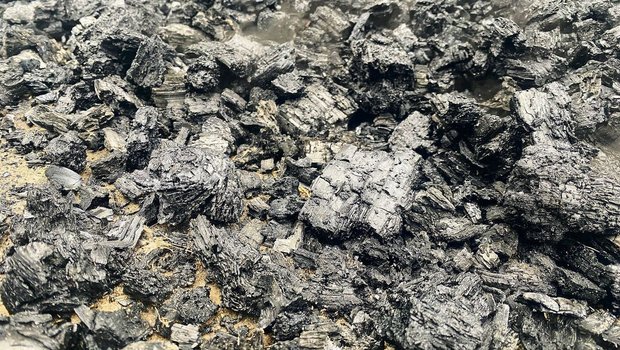 Bisher hat man in de Bisher hat man in der Schweiz nur Erfahrung mit Pflanzenkohle aus naturbelassenem Holz. Für andere Rohstoffe müsste der Herstellungsprozess angepasst werden.