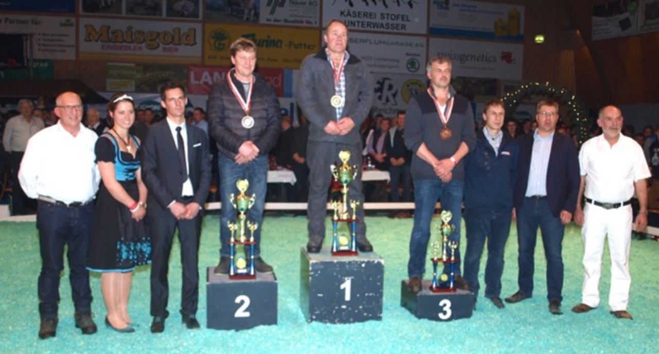 Adrian Arpagaus siegte in der Betriebsmeisterschaft vor Franz Felder und Georg Florin.