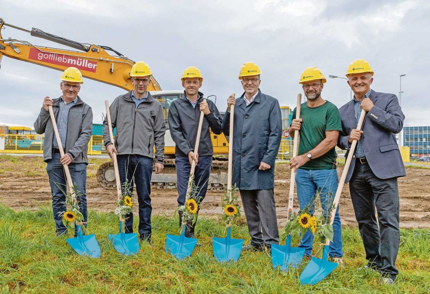 In Zofingen ist der Spatenstich für die erste Agrola-Wasserstoff-Tankstelle erfolgt.(Bild zVg)