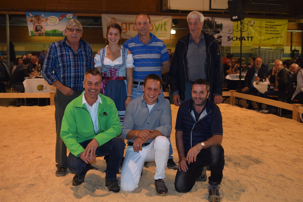 Die Züchter der Viehzuchtgenossenschaft Waldkirch. Sie gewannen den Vereinscup 2019.