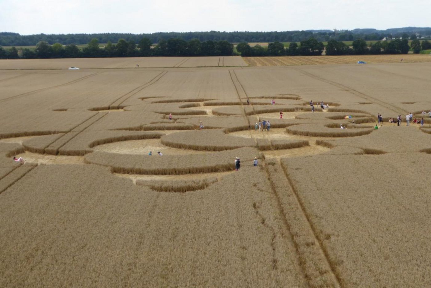 Von der Hebebühne hat man zwar einen besseren Überblick, trotzdem realisiert man das symmetrische Muster nicht.