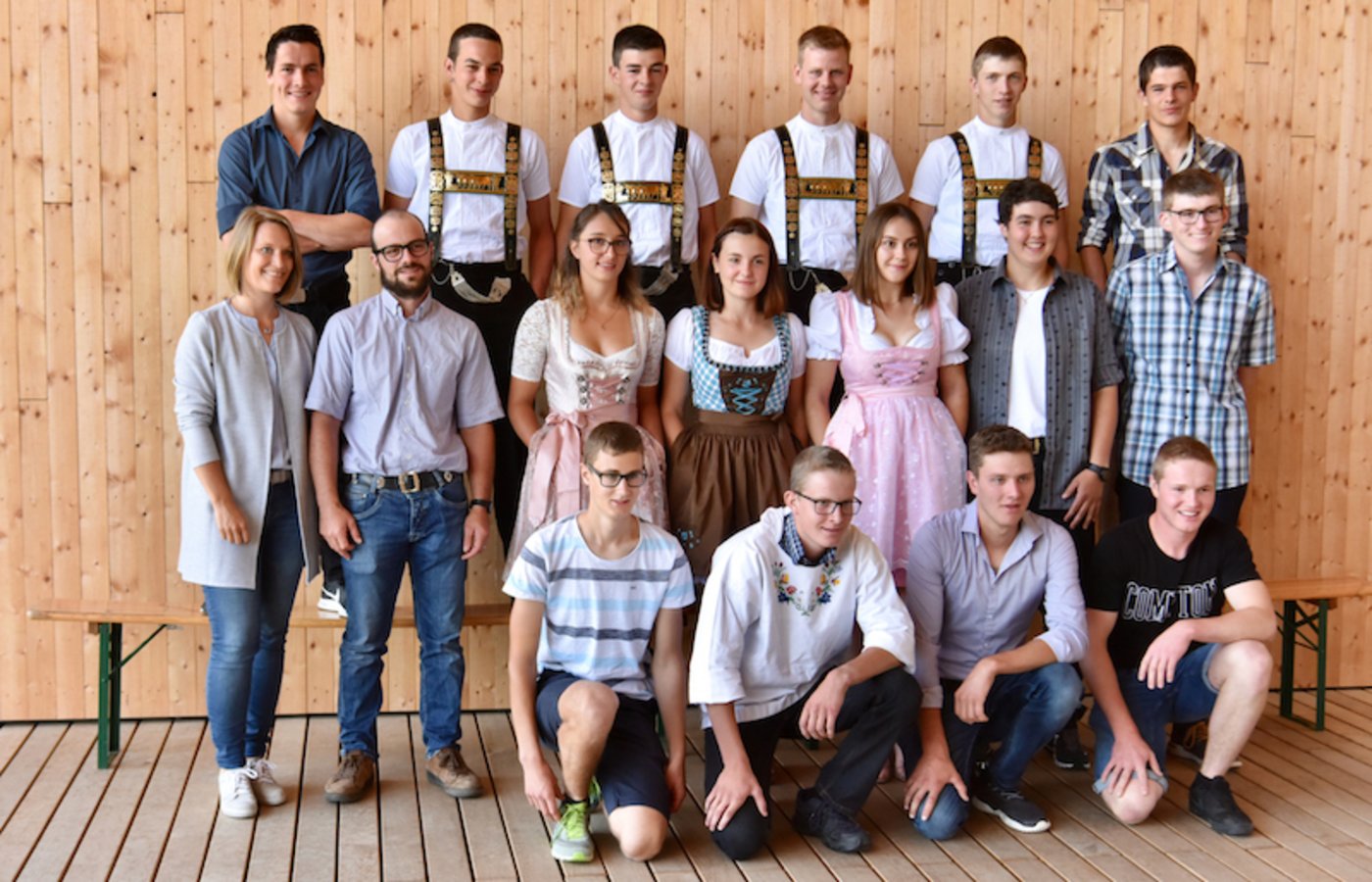 Die Diplomanden der Klasse LW 3a. (Bild bey)