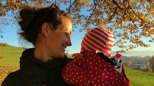 Acht Wochen lang blieb Annika Redlich mit ihrer Tochter auf einer Mutter-Kind-Station. Dort entstand dieses Bild. (Bild Verein Postpartale Depression)