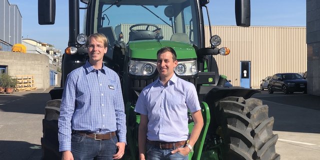 Urs Galliker und Christoph Herren stellten die neue Schnittstelle vor. (Bild jba)