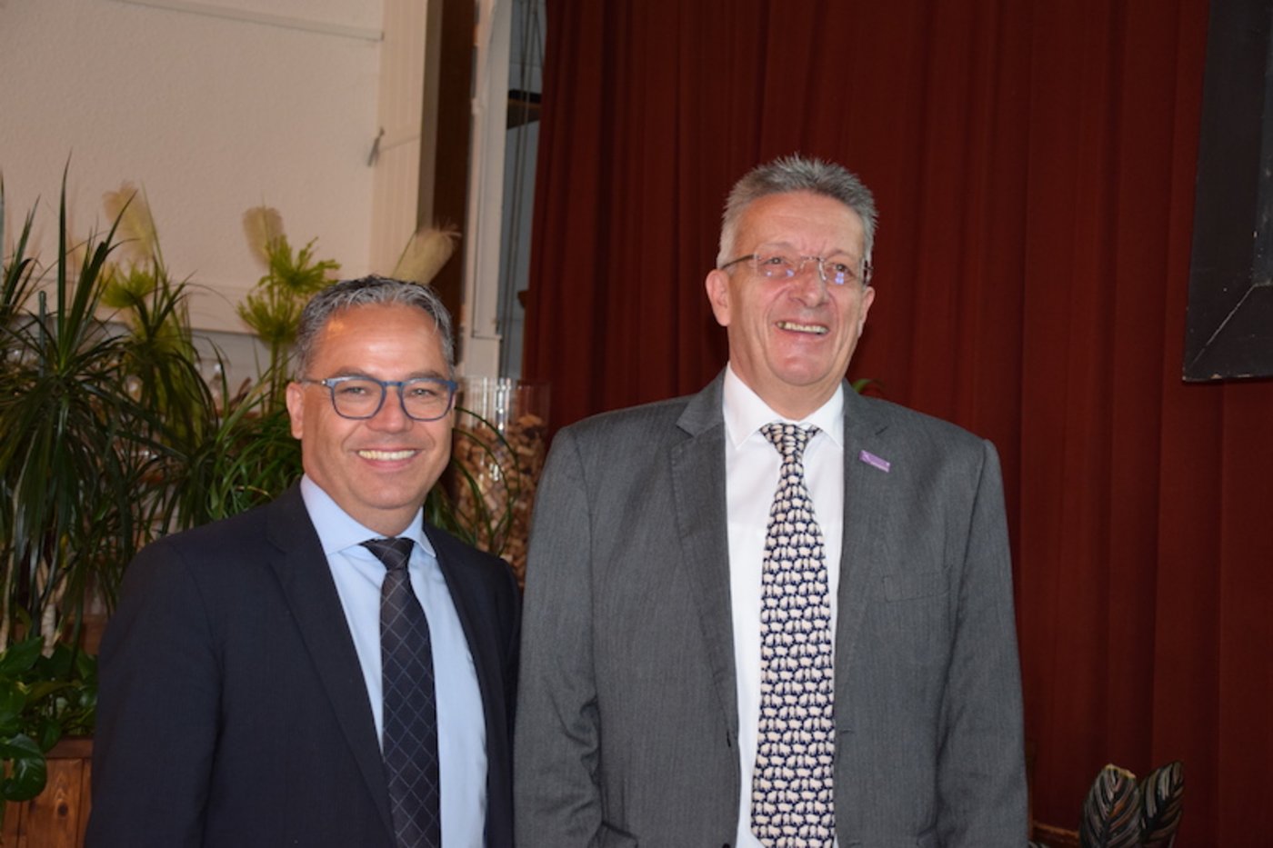 Suisseporcs-Präsident Meinrad Pfister und Geschäftsführer Felix Grob.