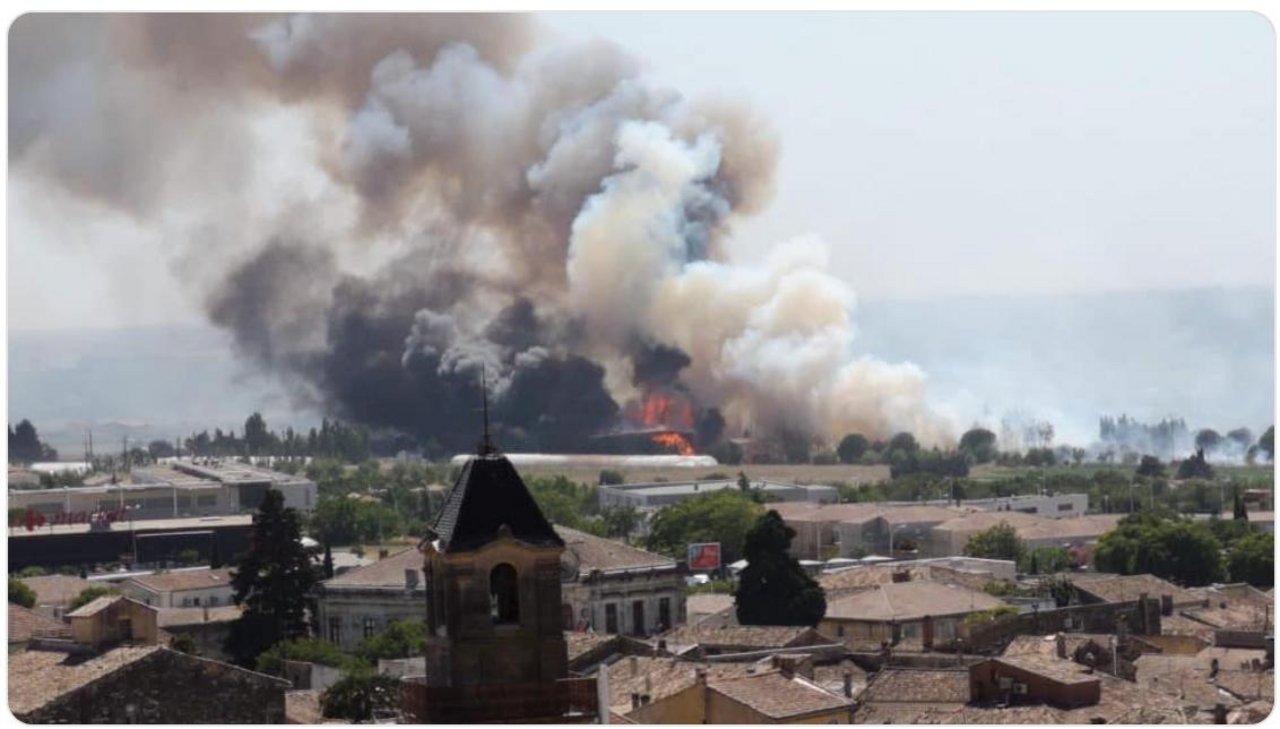 In Frankreich wüten Waldbrände. (Bild Facebook)