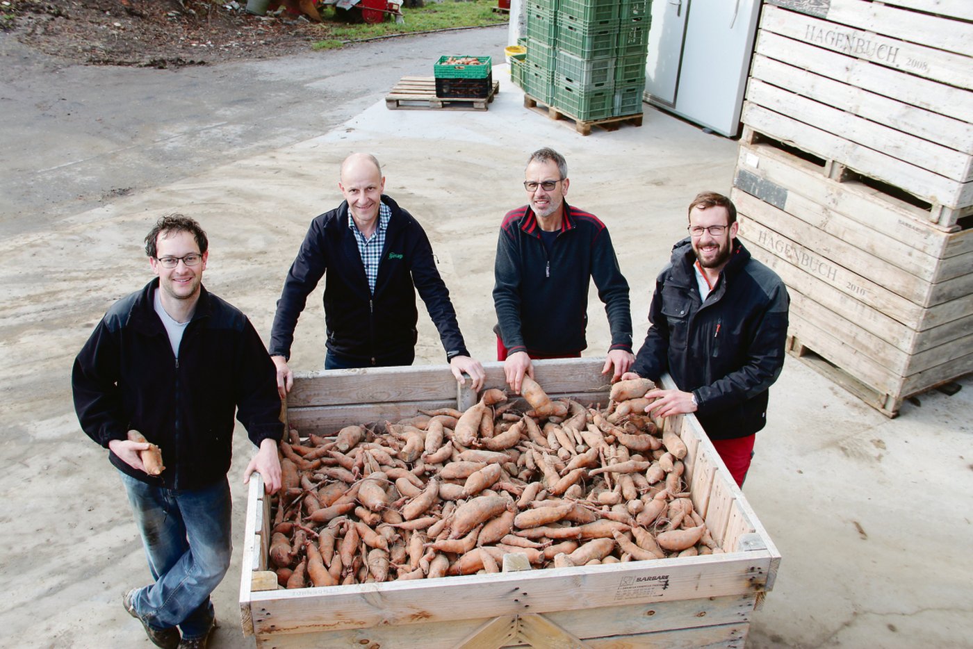 Christoph, Hans, Franz und Sebastian Hagenbuch sind erfinderisch und arbeiten viel zusammen.
