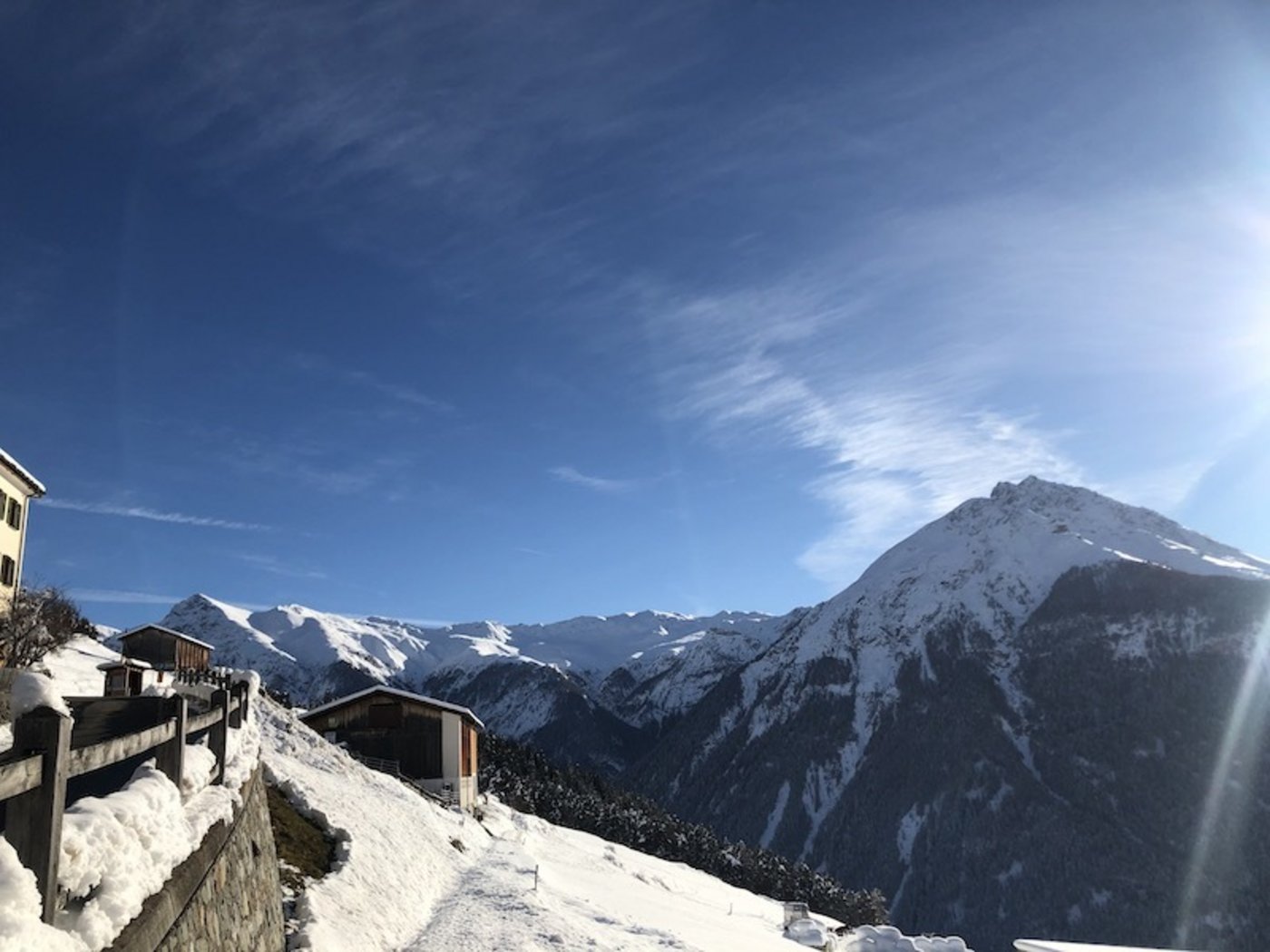 Blick Richtung Alp der Gemeinde Ramosch, wo Gaby jeweils den Sommer verbringt.