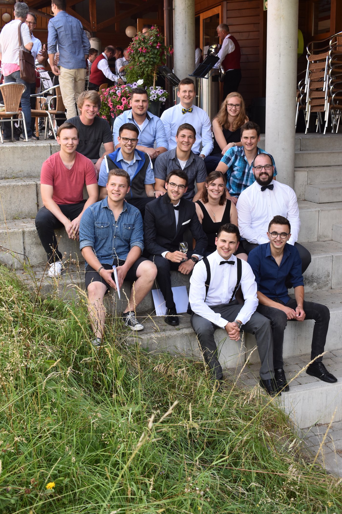 Die diesjährige Berufsmatura-Klasse des BBZN Schüpfheim. Ihr präsentierter Jahresrückblick sorgte für beste Unterhaltung.