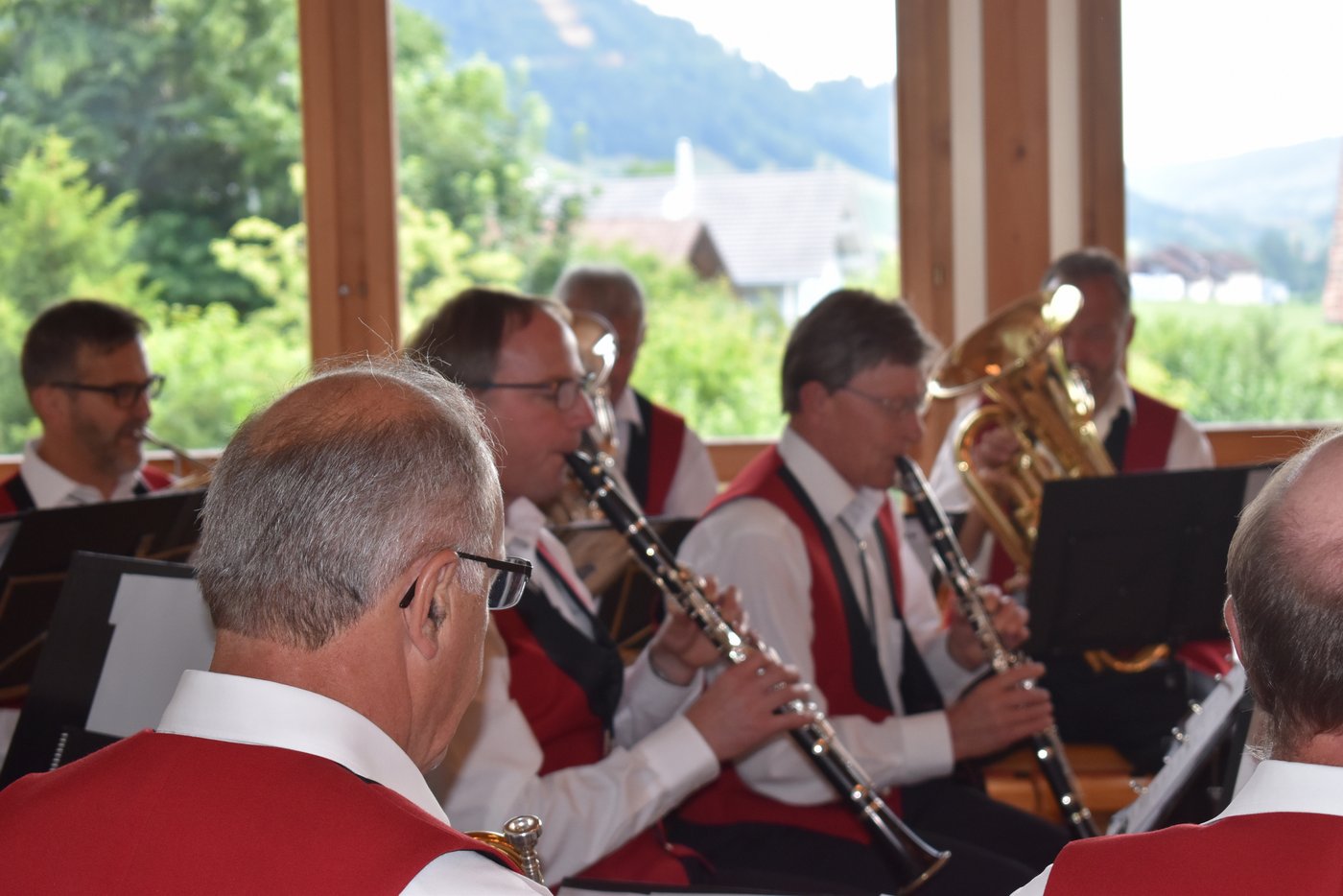 Die «Buremusig Entlebuch» begleitete die Abschlussfeier musikalisch begleitet.