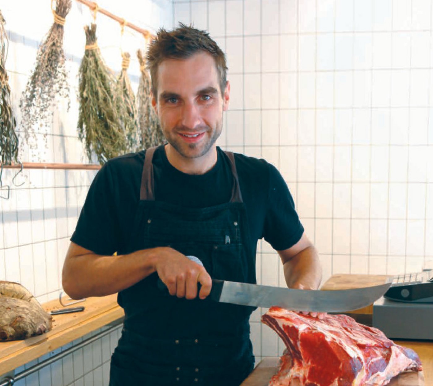 ...die Metzgerei "La Boulotte" mit ihrem eigenen Bauernhof...