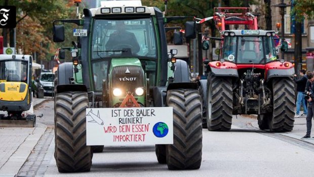 Die Demo in Hamburg war lange vorher geplant gewesen. (Bild FAZ Wirtschaft/ Twitter)