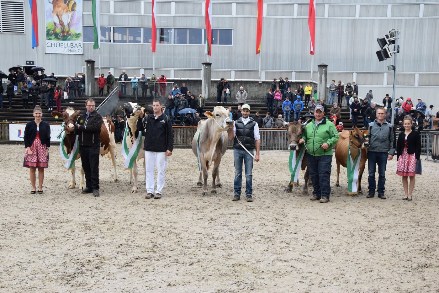 Die fünf Rassen-Missen an der Olma.