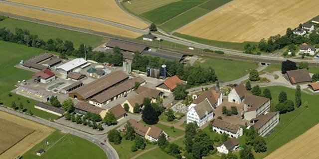Der Agroscope-Standort Tänikon aus der Vogelperspektive. (Bild Agroscope) 