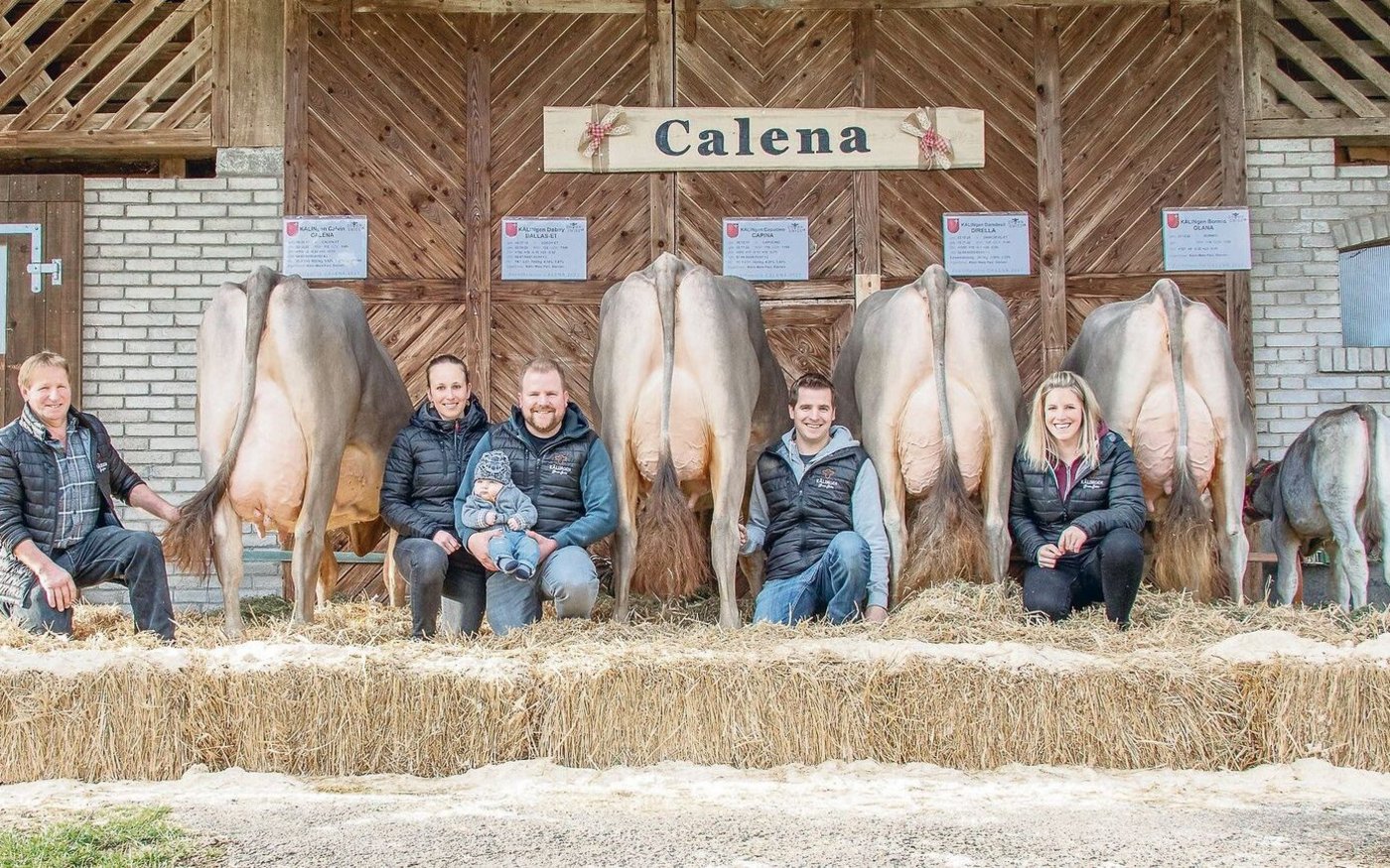 Die Familie Paul Kälin, Steinen, erreichte ein Spitzenresultat.