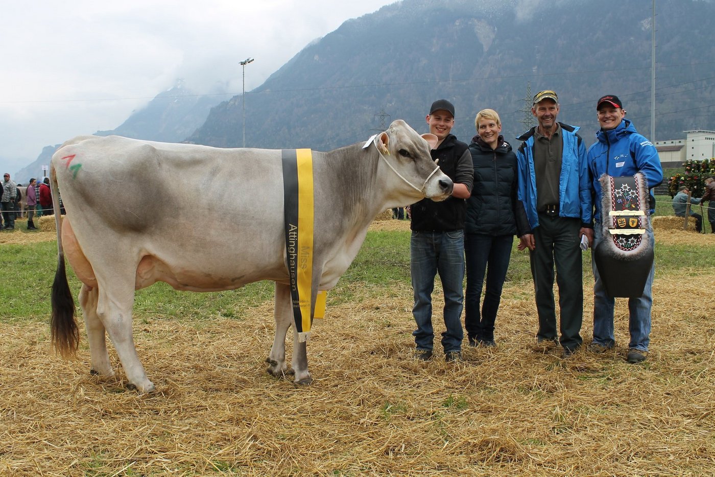 Miss Attinghausen Golden Boy Gina von OK-Präsident Kilian Huwyler, Attinghausen. (Bilder Reto Betschart)