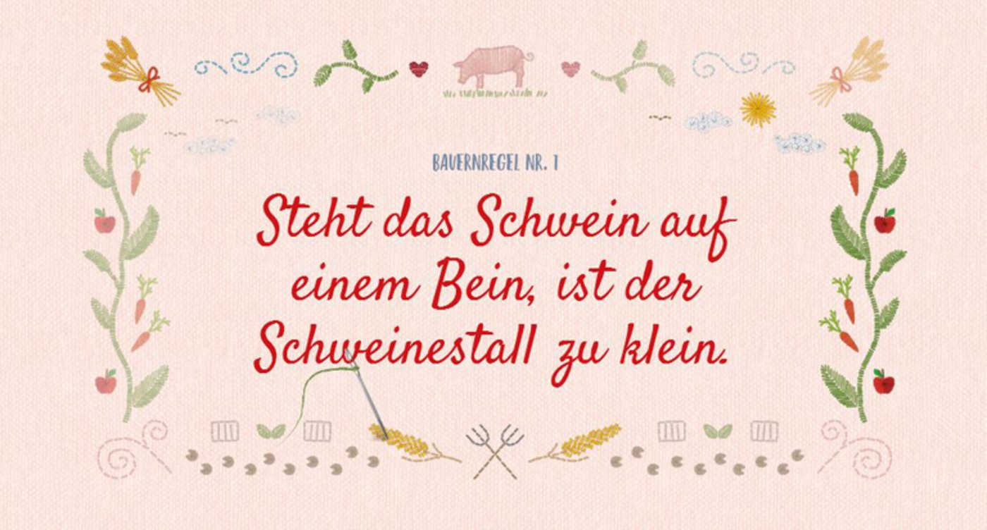 Eine der Bauernregeln des Bundesministeriums für Umwelt. (BildBundesministerium für Umwelt, Naturschutz, Bau und Reaktorsicherheit)
