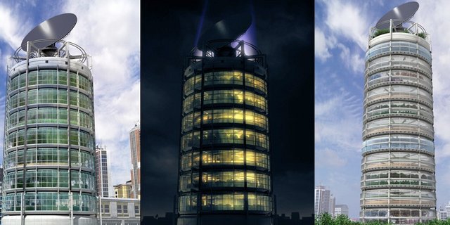 Farmscraper: Besonders für Städte eine Möglichkeit Lebensmittel zu produzieren. (Bild Wikimedia)