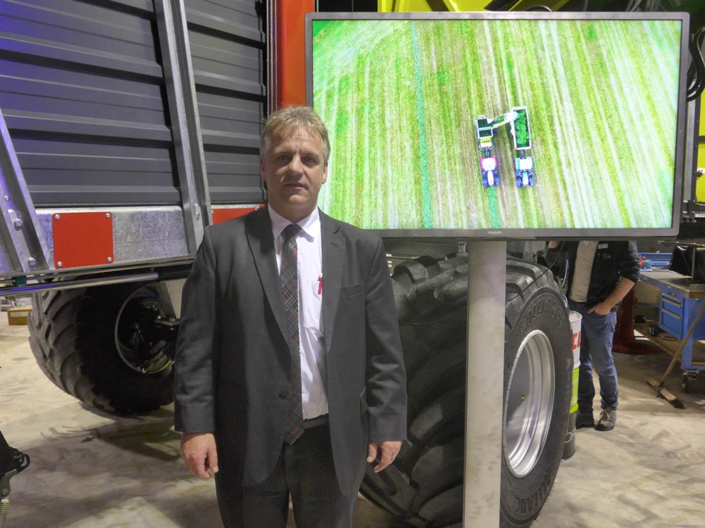 Josef Fliegl, Chef der gleichnamigen Firma, ist extra für das Open aus Bayern angereist. (Bild akr)