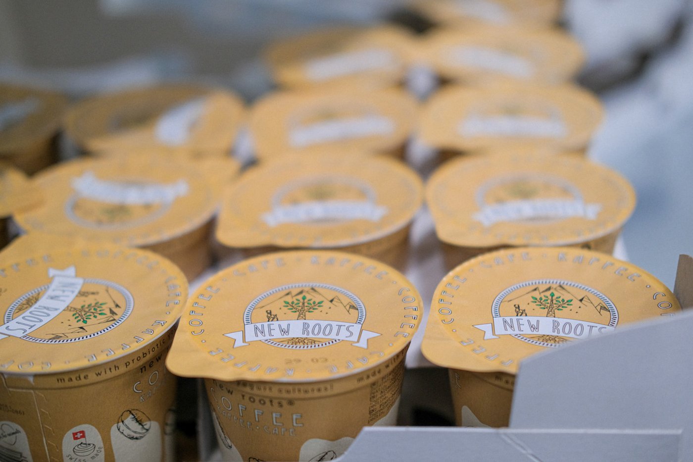 Neben Weich- und Frischkäse-Ersatz gibt es auch Chashew-Joghurts-Ersatz von New Roots. (Bild New Roots)