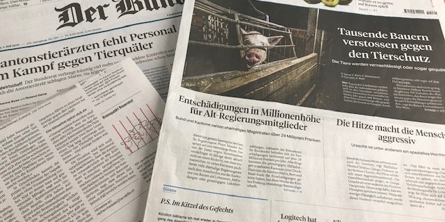 Geballte Macht der Zürcher Medienbarone: Tamedia-Titel können verteilt übers ganze Land polemisieren. (Bild akr)