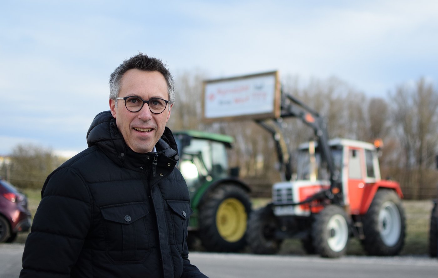 Präsident des Bauernbunds Georg Strasser ist an der Demo mit dabei. (Bild Bauernbund)