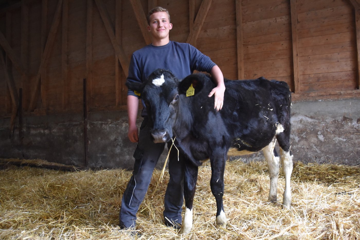 Lukas Rüegg mag die Arbeit mit den Tieren auch en français. (Bild noe)