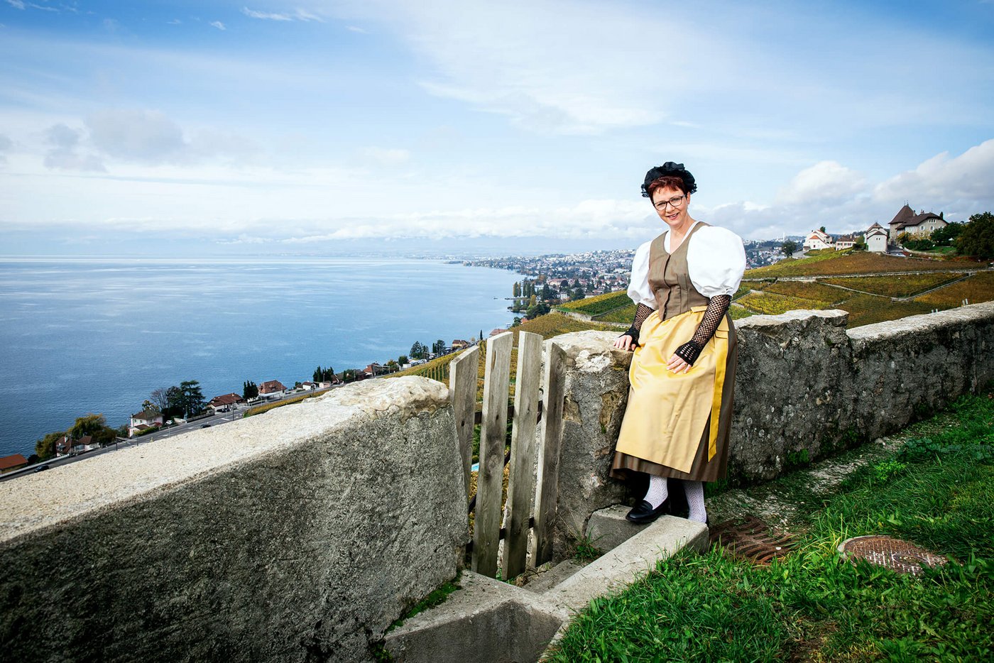 Landfrauenküche 2019 - Aurélia Joly Foto-Shooting in Grandvaux (Bild: SRF/Ueli Christoffel)