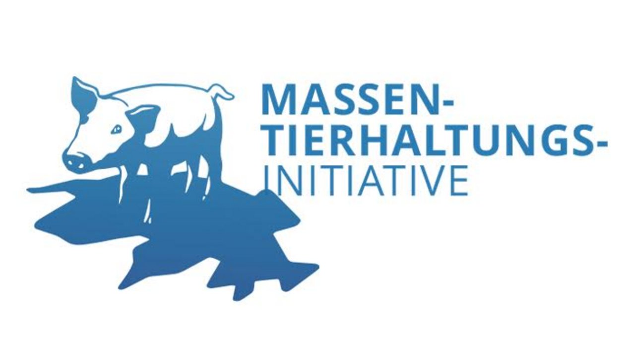 Das Logo der Massentierhaltungs-Initiative. (Bild akr)