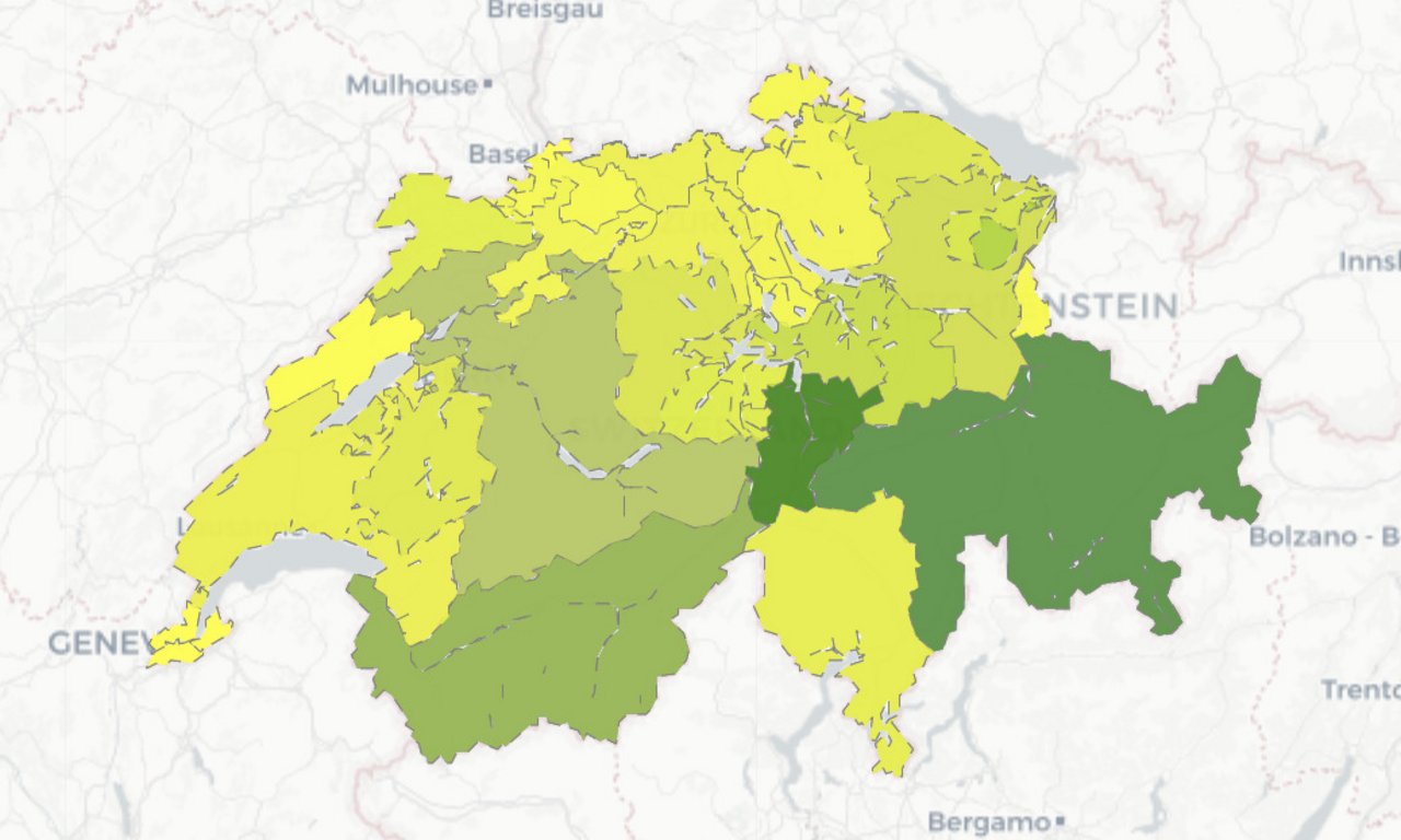 ... mit 27,4 gibt es aber im Kanton Uri die meisten Schafe pro 100 Einwohner. (Grafiken Identitas)