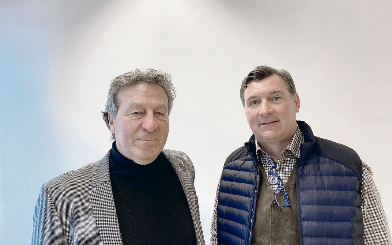 Andreas Stalder von IP-Suisse (links) und André Ackermann von Animalmed haben sich mit der BauernZeitung zum Gespräch getroffen.