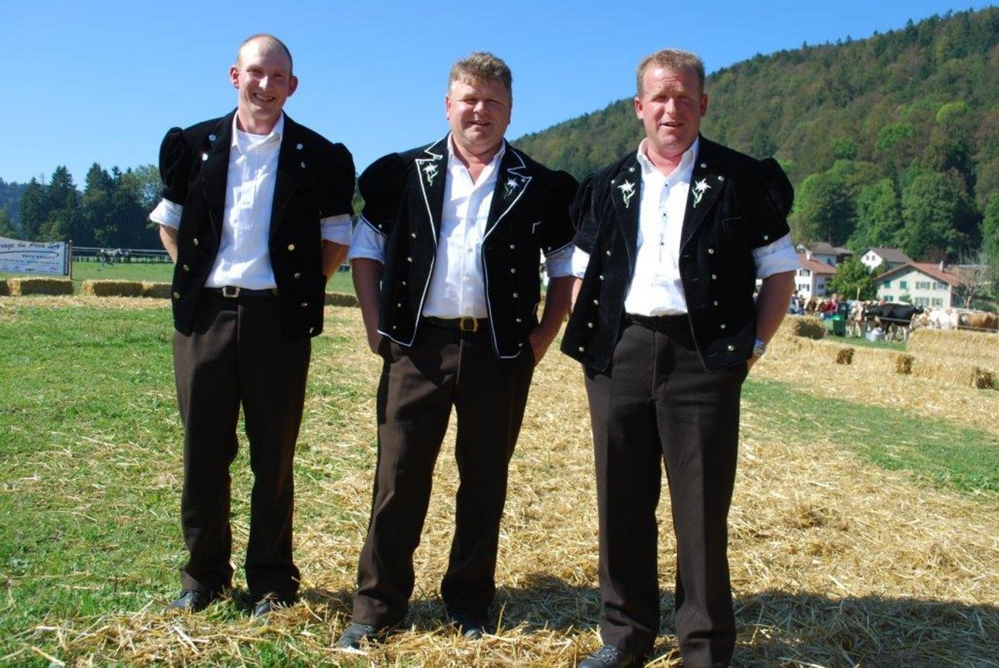 Christian Stegmann (v. l. n. r.) Christian Aegerter und Rolf Dummermuth amteten als Richter. (Bild Peter Fankhauser)