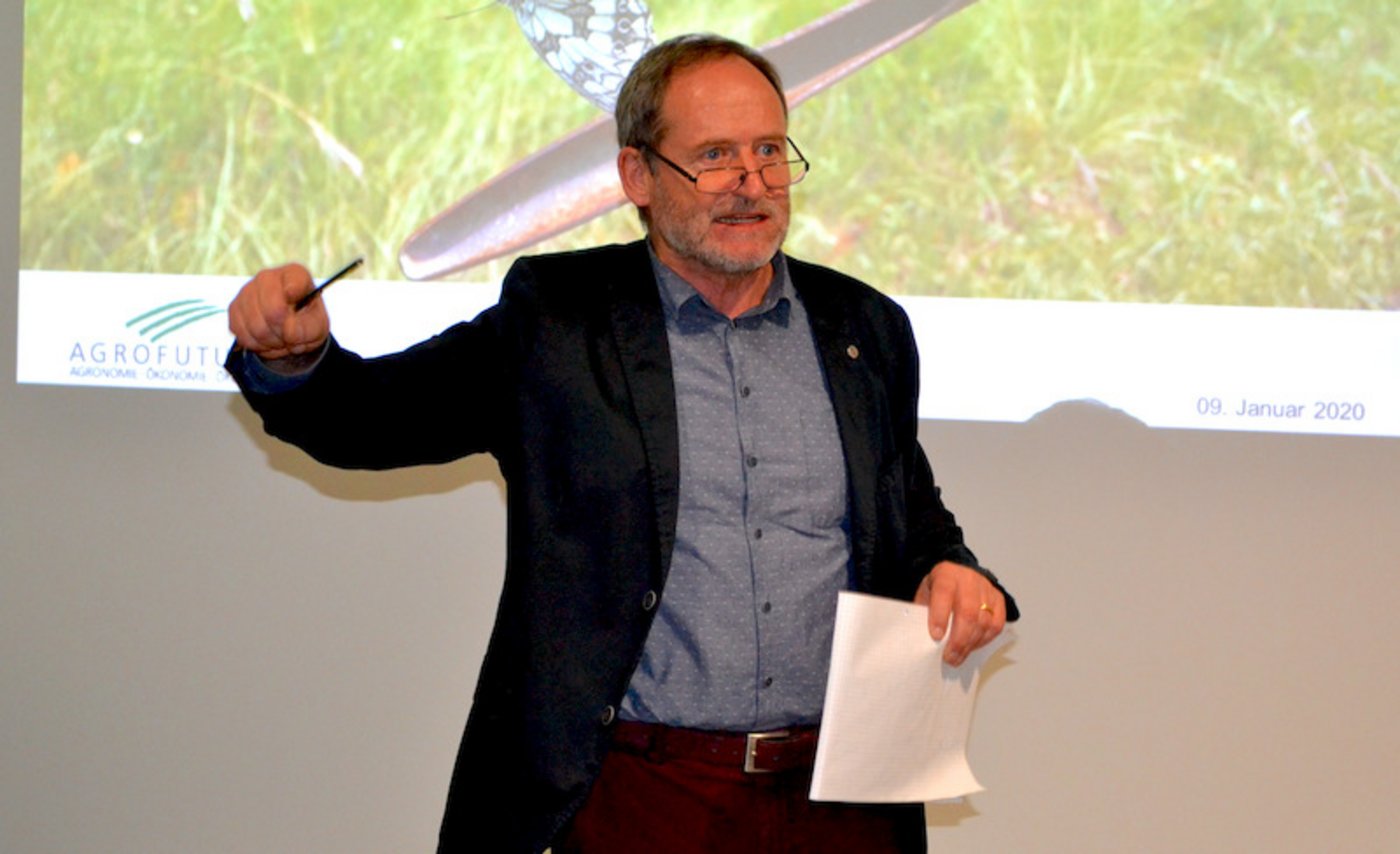 Alois Kapfer, Agrarwissenschaftler: "Ich komme gerne in die Schweiz, weil hier Ideen aufgenommen werden. In Deutschland ist das anders." (Bild jsc)