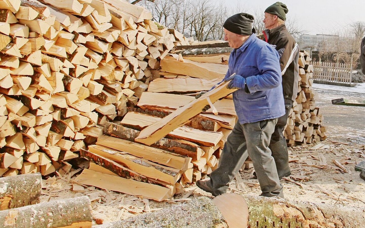 Brennholz rüsten lohnt sich wieder. Auch für Spälten werden derzeit gute Preise bezahlt. 