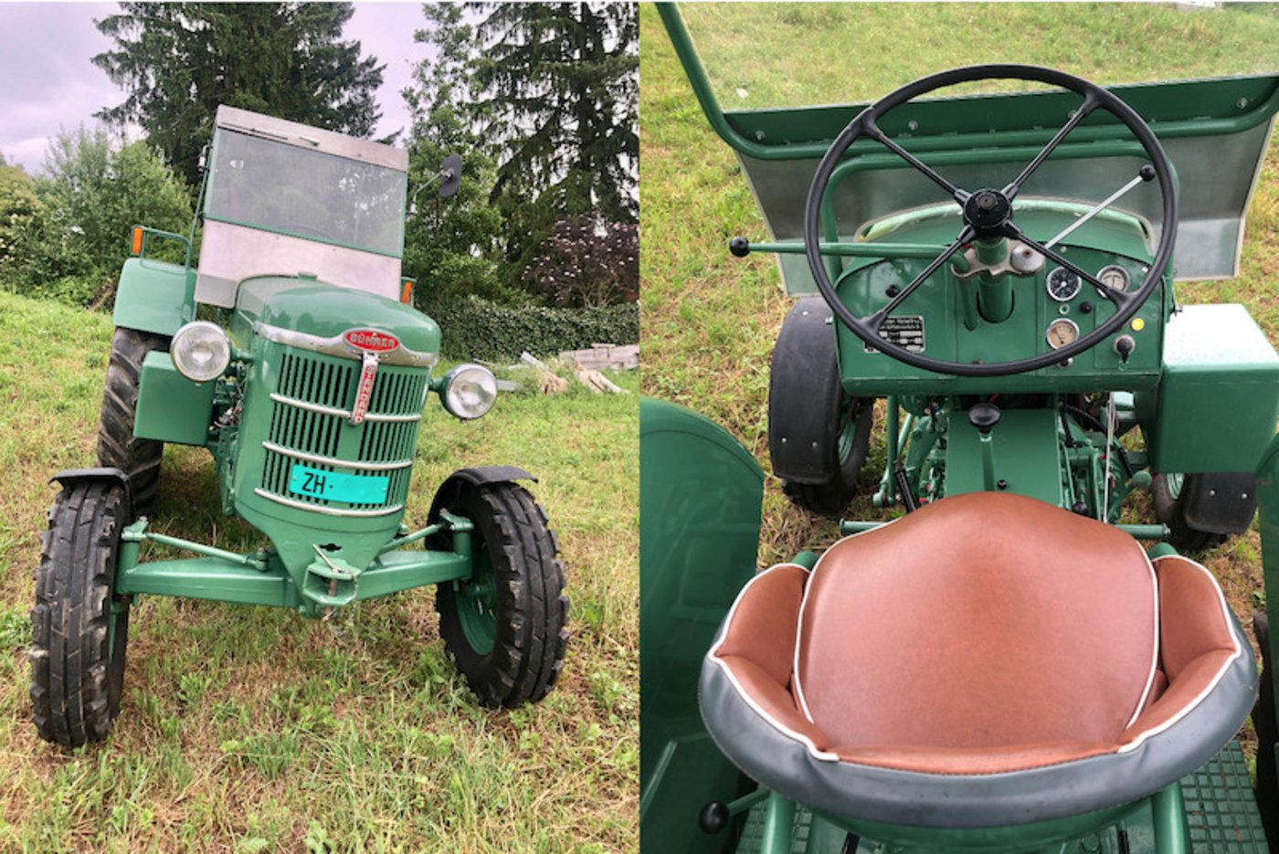 Manche Stunde Arbeit steckt im alten Bührer, ....