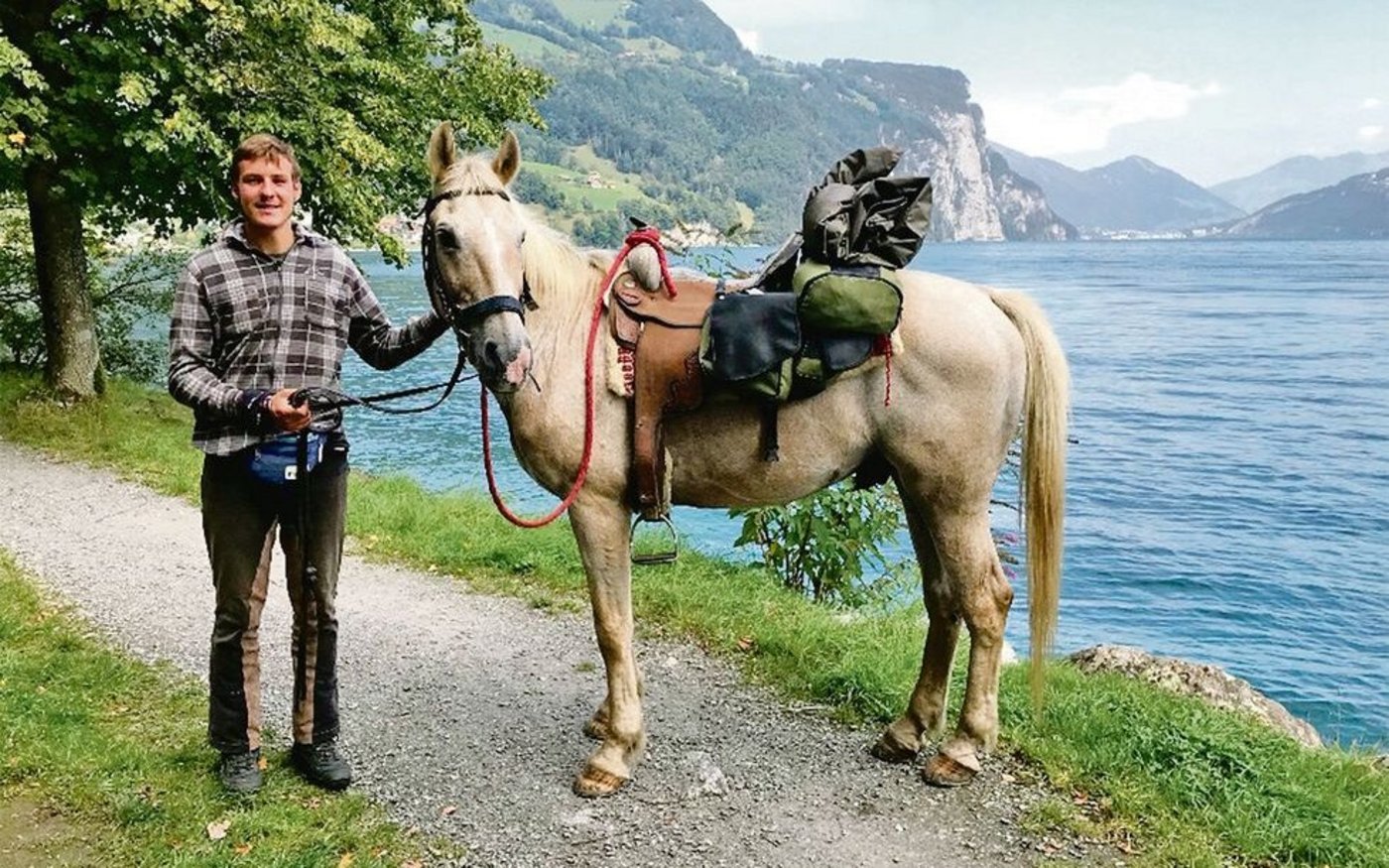 Fast zwei Monate dauerte der Marsch von Rom nach Gunzwil. Auch, weil Wallach Brio zwischenzeitlich eine Pause brauchte.