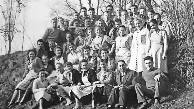 43 junge Bäuerinnen und Bauern besuchten im Winter 1959 den Bauernschulungskurs des Protestantischen Volksbundes (SPV) in der evangelischen Heimstätte Wartensee bei Rorschach SG.