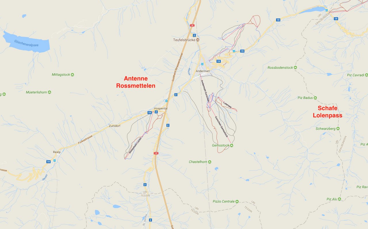 Sie deckt von Rossmettelen auch das Gebiet beim Lolenpass ab, wo Frieda Steffens Tiere weiden. (Screenshot Google Maps)