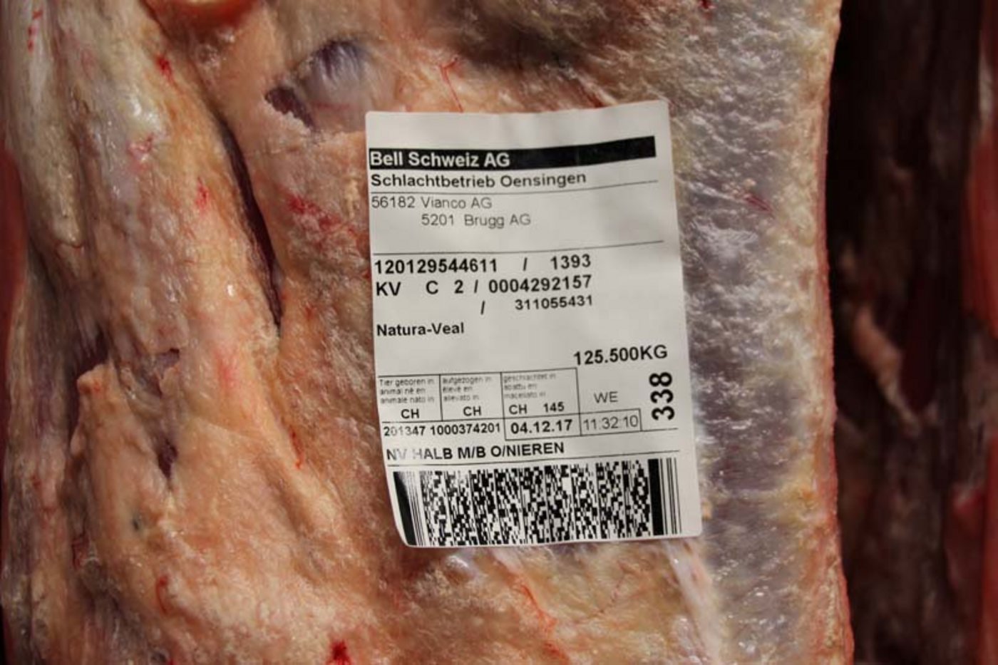 Schlachtkörper Natura-Veal.