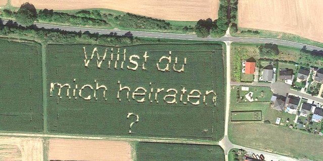 Wie kann man da nein sagen? (Bilder Screenshot Google Earth)