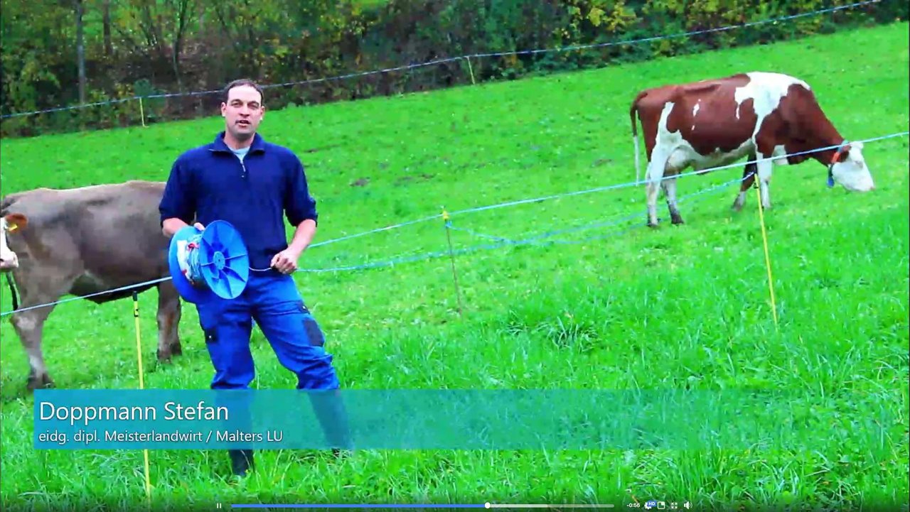 Stefan Doppmann, Präsident der Zentralschweizer Junglandwirte, setzt sich mit seinen Berufskollegen für ein klares "Nein" ein. (Screenshot Video)