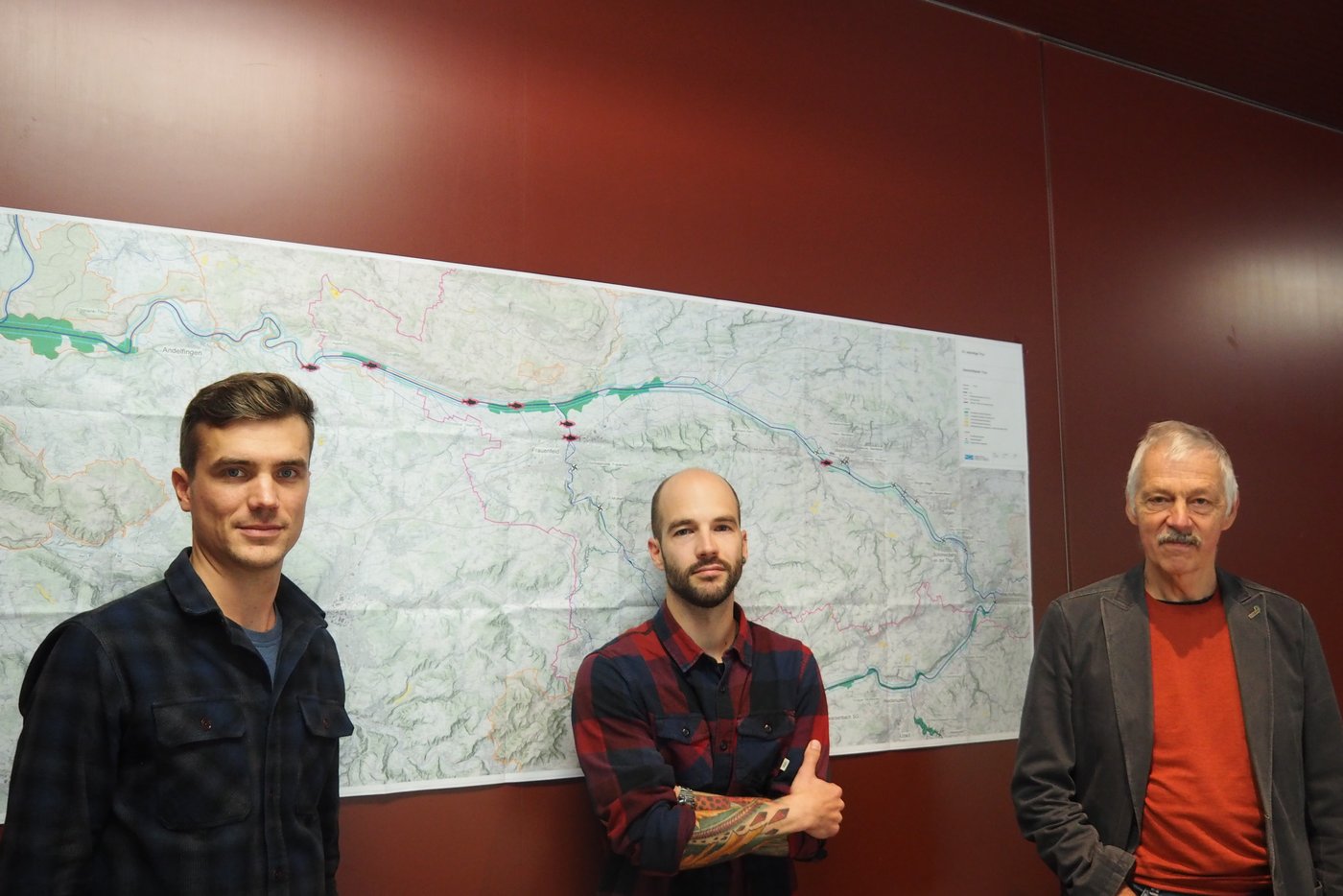 Für Robin Stacher, Christian Hossli und Toni Kappeler (v. l. n. r.) geht das Konzept IG Thur+ zu wenig weit.