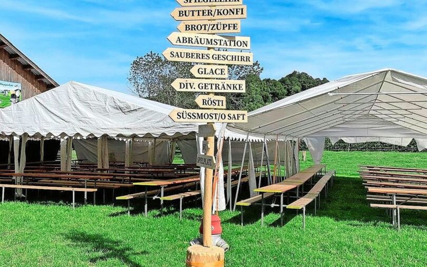 Damit jeder Gast weiss, wo es langgeht. 