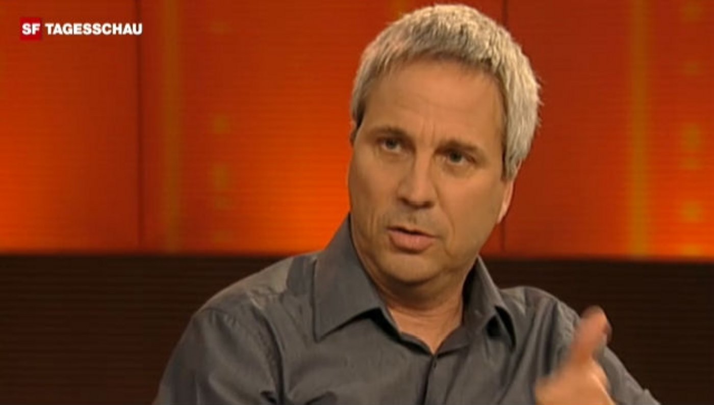 Viel Medienerfahrung: Kaspar Schuler, Manager der Kampagne für die Hornkuh-Initiative. (Bild SRF) 