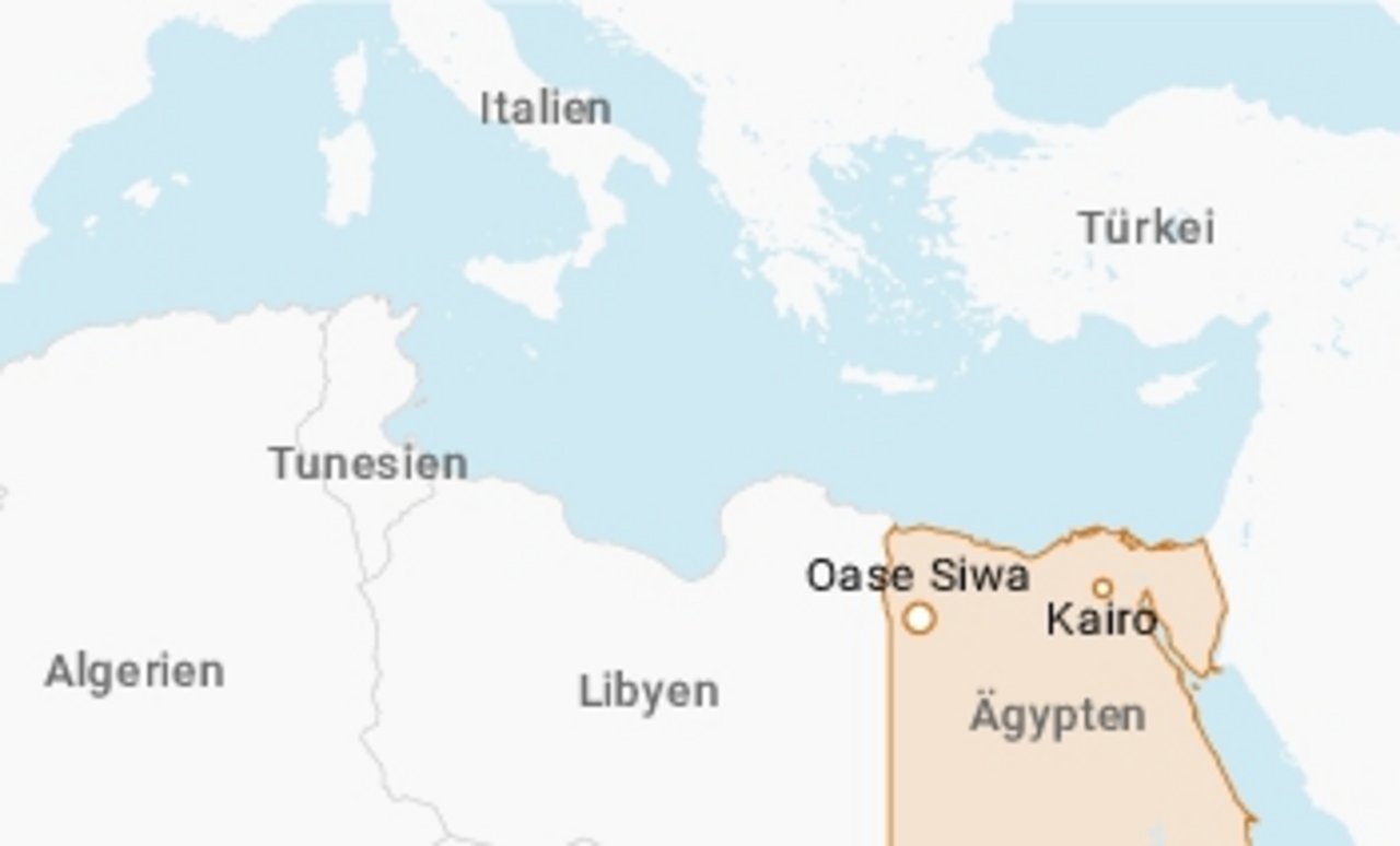 Die Oase Siwa liegt östlich von Kairo in der Libyschen Wüste.(Bild BauZ)